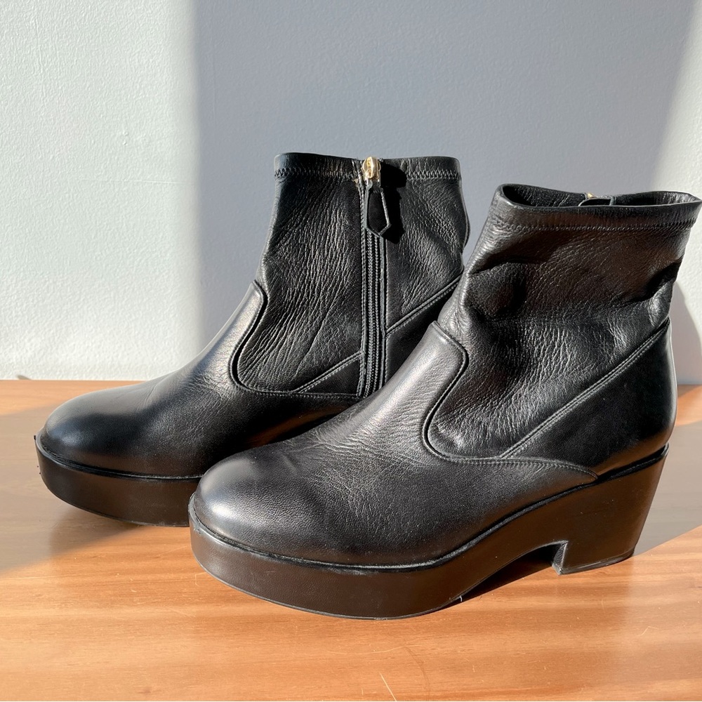 L.K. Bennett Black Leather Ankle Boots, EU 41
